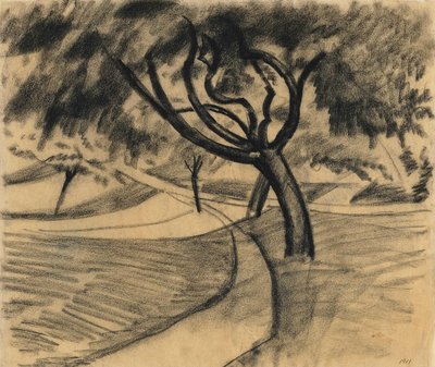 Tree and Fields by August Macke